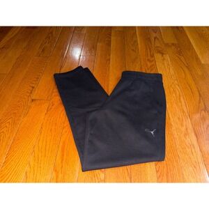 Puma Womens Black Tapered Jogger‎ Sweatpants Size Medium Elastic Waist Pockets